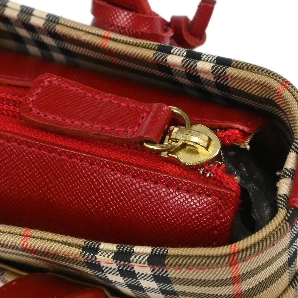 Burberry Beige House Check Tote Handbag - Picture 6 of 11